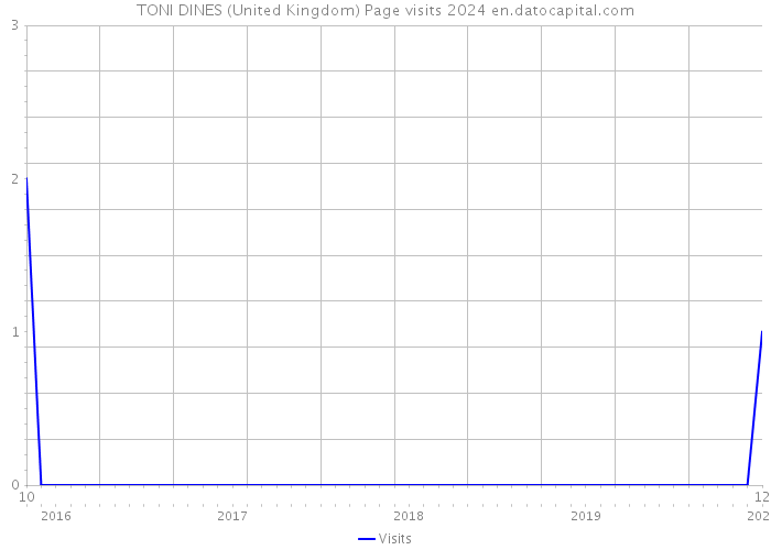 TONI DINES (United Kingdom) Page visits 2024 