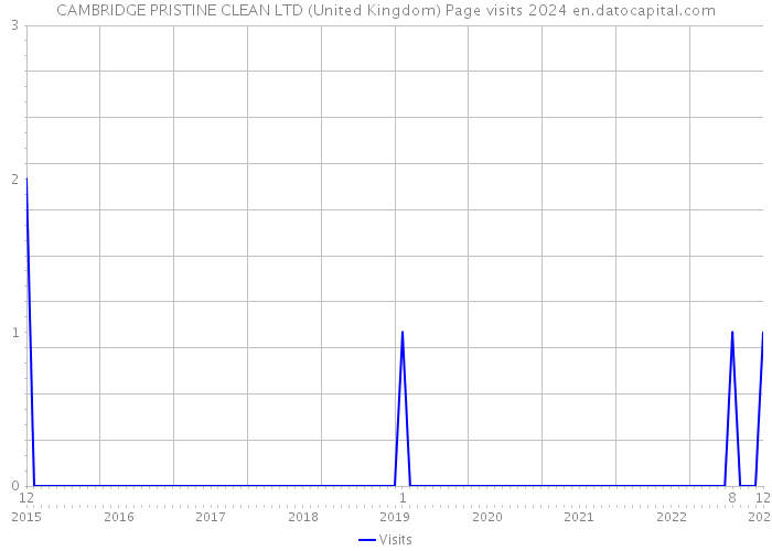 CAMBRIDGE PRISTINE CLEAN LTD (United Kingdom) Page visits 2024 