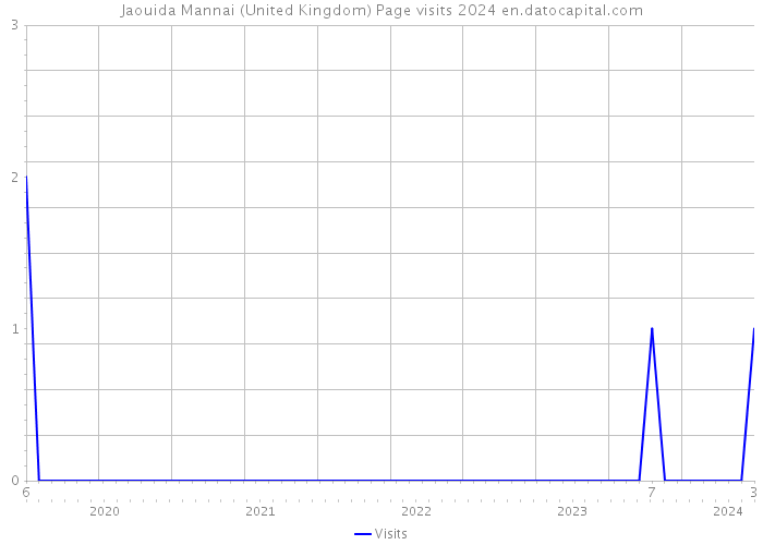 Jaouida Mannai (United Kingdom) Page visits 2024 