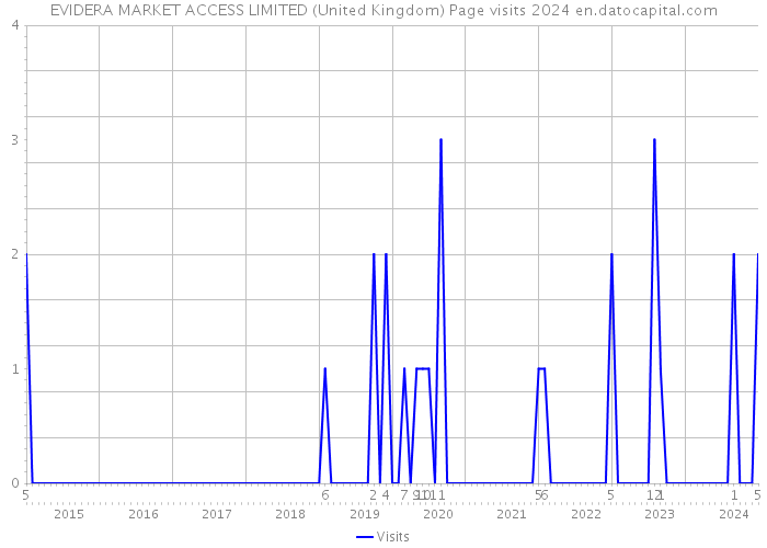 EVIDERA MARKET ACCESS LIMITED (United Kingdom) Page visits 2024 