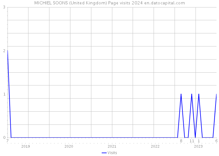 MICHIEL SOONS (United Kingdom) Page visits 2024 
