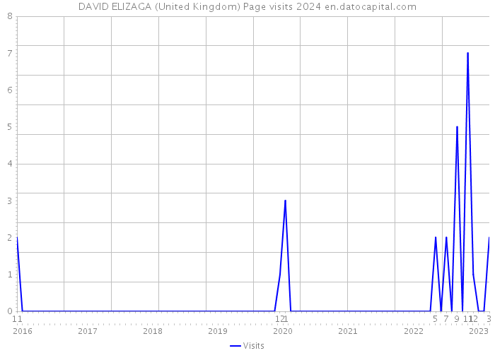 DAVID ELIZAGA (United Kingdom) Page visits 2024 