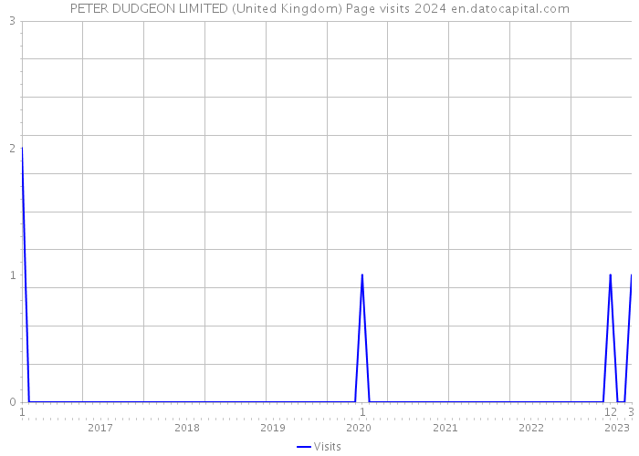 PETER DUDGEON LIMITED (United Kingdom) Page visits 2024 