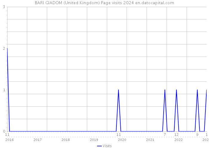 BARI GIADOM (United Kingdom) Page visits 2024 