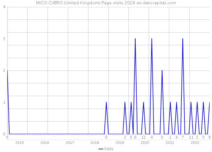 MICO GVERO (United Kingdom) Page visits 2024 