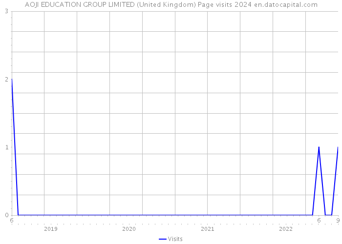AOJI EDUCATION GROUP LIMITED (United Kingdom) Page visits 2024 