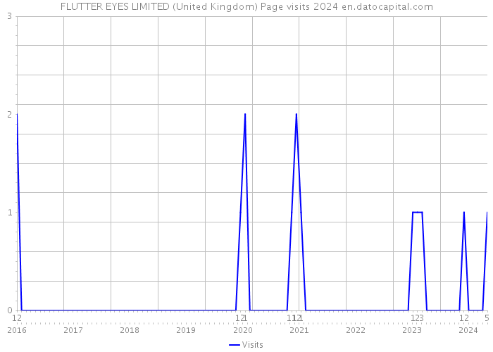 FLUTTER EYES LIMITED (United Kingdom) Page visits 2024 