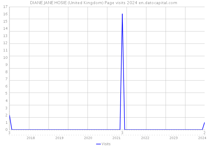 DIANE JANE HOSIE (United Kingdom) Page visits 2024 