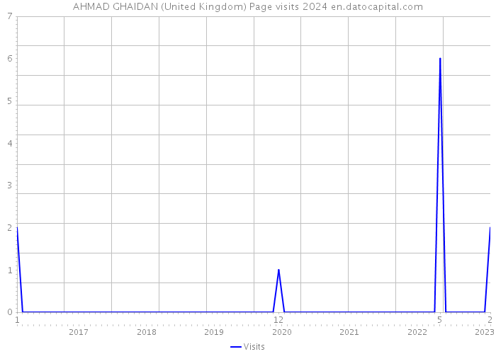 AHMAD GHAIDAN (United Kingdom) Page visits 2024 