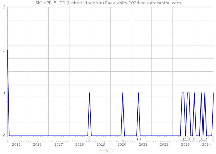 BIG APPLE LTD (United Kingdom) Page visits 2024 
