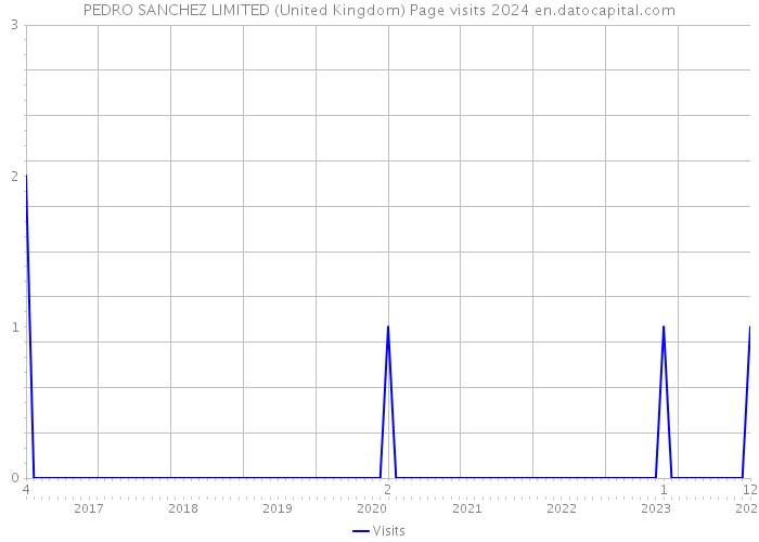 PEDRO SANCHEZ LIMITED (United Kingdom) Page visits 2024 