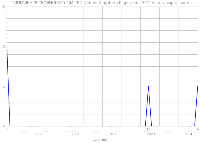 TRIUMVIRATE TECHNOLOGY LIMITED (United Kingdom) Page visits 2024 