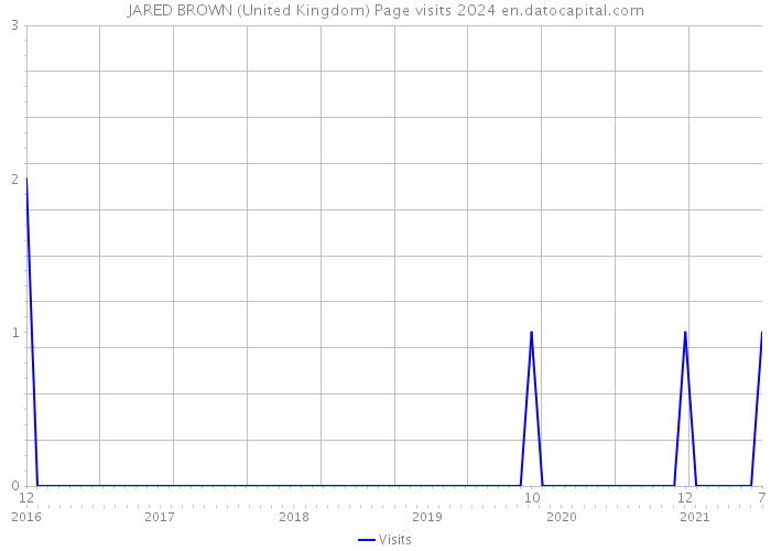 JARED BROWN (United Kingdom) Page visits 2024 