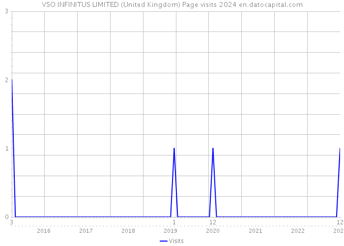 VSO INFINITUS LIMITED (United Kingdom) Page visits 2024 