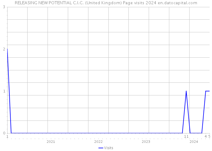 RELEASING NEW POTENTIAL C.I.C. (United Kingdom) Page visits 2024 
