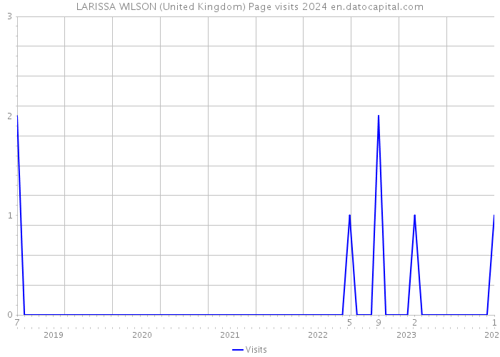 LARISSA WILSON (United Kingdom) Page visits 2024 