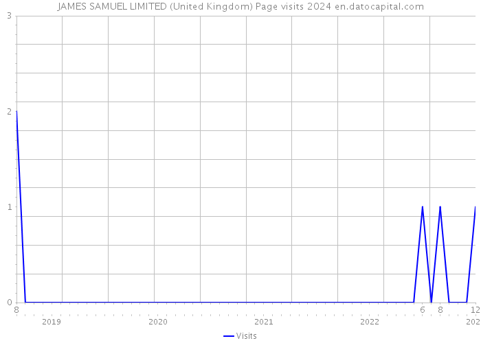 JAMES SAMUEL LIMITED (United Kingdom) Page visits 2024 