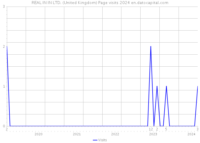 REAL IN IN LTD. (United Kingdom) Page visits 2024 
