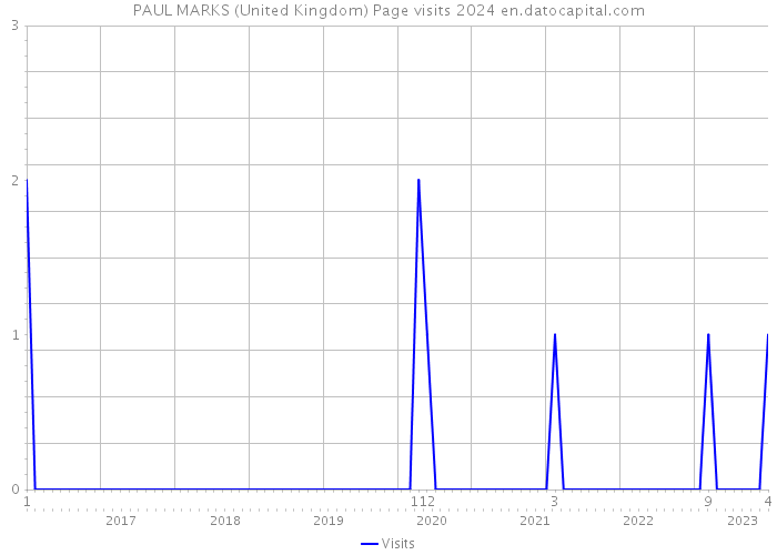 PAUL MARKS (United Kingdom) Page visits 2024 