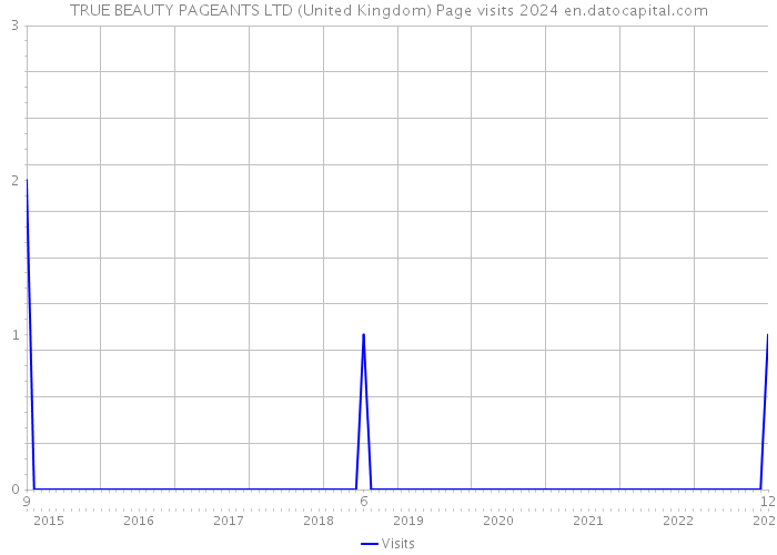 TRUE BEAUTY PAGEANTS LTD (United Kingdom) Page visits 2024 