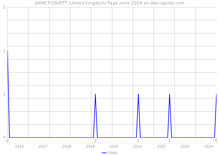 JAMIE FOSKETT (United Kingdom) Page visits 2024 