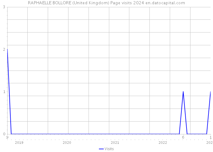 RAPHAELLE BOLLORE (United Kingdom) Page visits 2024 