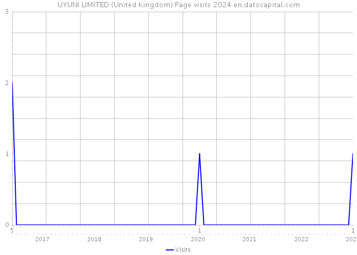 UYUNI LIMITED (United Kingdom) Page visits 2024 