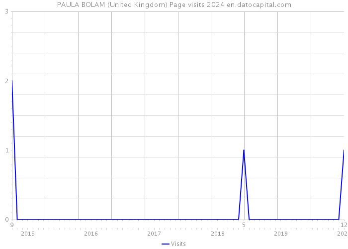 PAULA BOLAM (United Kingdom) Page visits 2024 