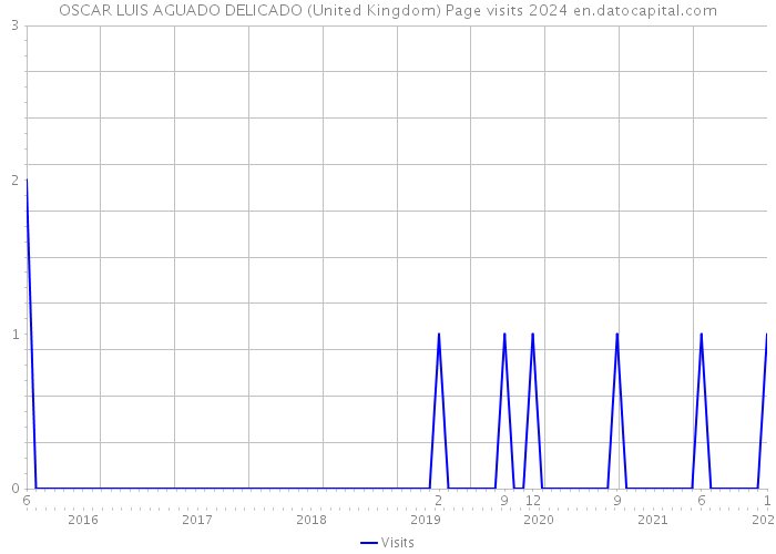 OSCAR LUIS AGUADO DELICADO (United Kingdom) Page visits 2024 