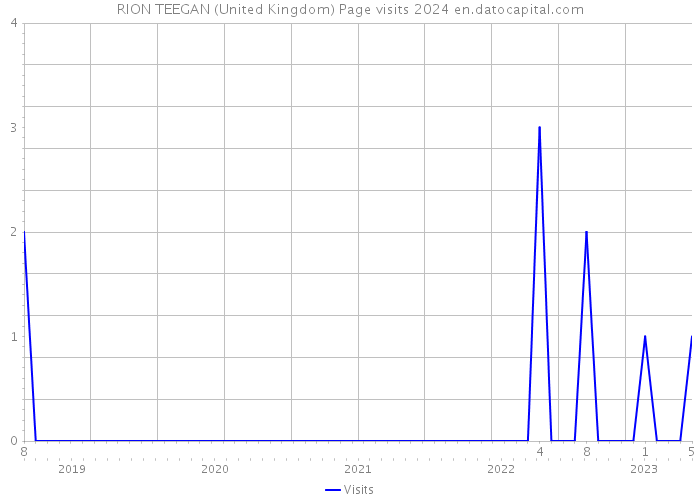 RION TEEGAN (United Kingdom) Page visits 2024 