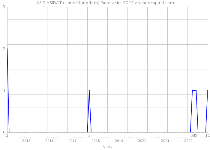 AZIZ ABIDAT (United Kingdom) Page visits 2024 