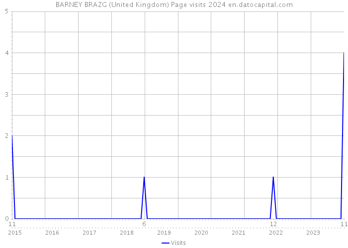 BARNEY BRAZG (United Kingdom) Page visits 2024 