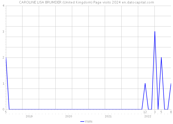 CAROLINE LISA BRUMDER (United Kingdom) Page visits 2024 