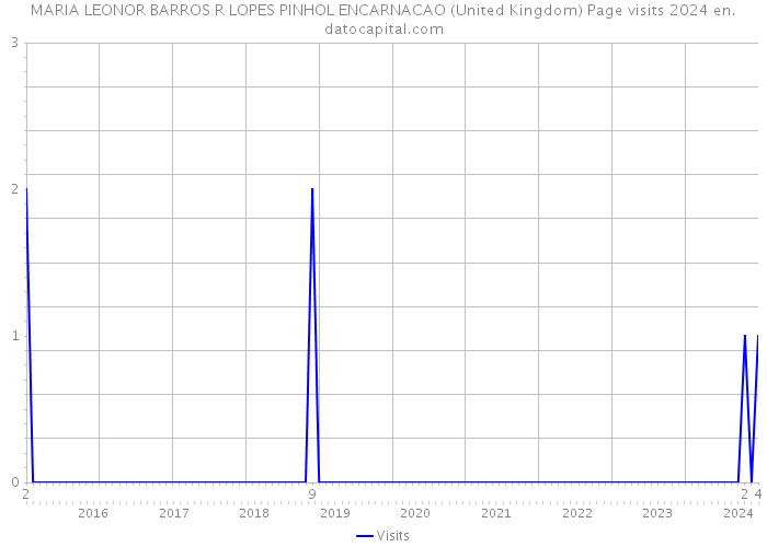 MARIA LEONOR BARROS R LOPES PINHOL ENCARNACAO (United Kingdom) Page visits 2024 