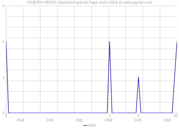 VICENTIU PENTO (United Kingdom) Page visits 2024 