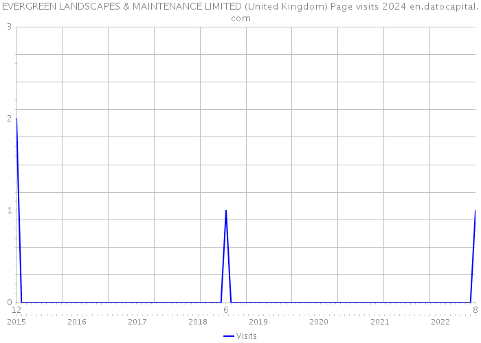 EVERGREEN LANDSCAPES & MAINTENANCE LIMITED (United Kingdom) Page visits 2024 