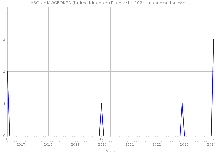 JASON AMOGBOKPA (United Kingdom) Page visits 2024 