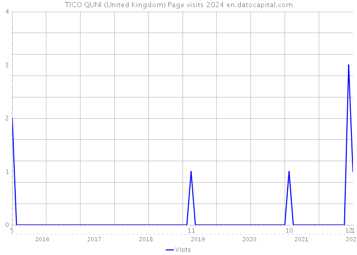 TICO QUNI (United Kingdom) Page visits 2024 