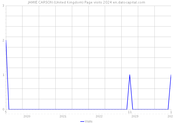 JAMIE CARSON (United Kingdom) Page visits 2024 