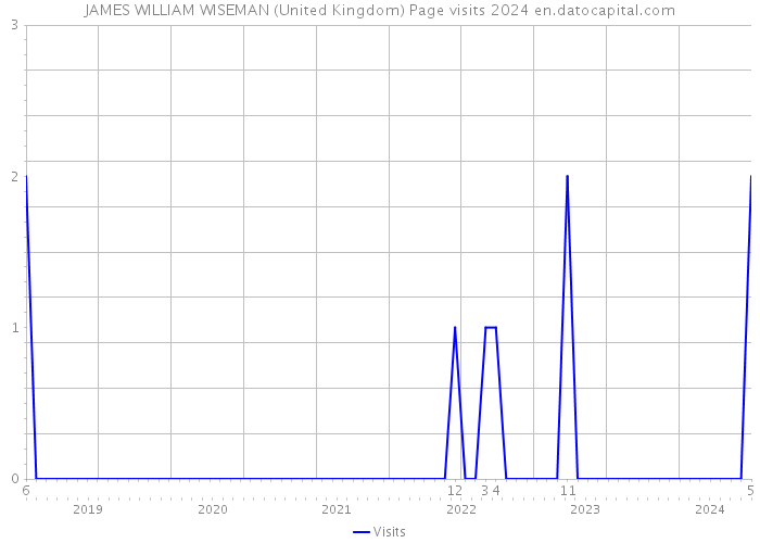 JAMES WILLIAM WISEMAN (United Kingdom) Page visits 2024 