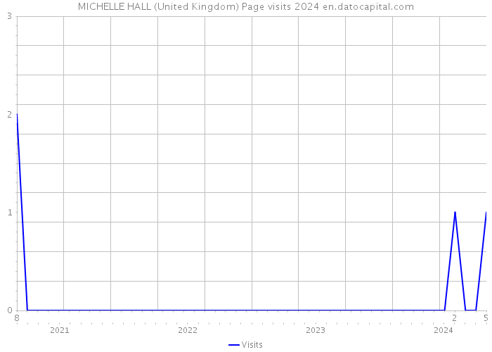 MICHELLE HALL (United Kingdom) Page visits 2024 