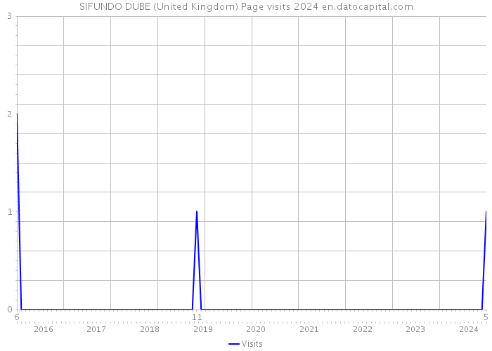 SIFUNDO DUBE (United Kingdom) Page visits 2024 