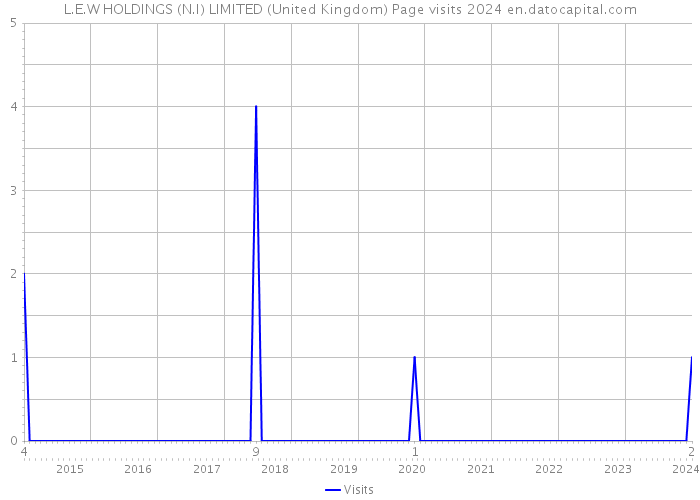 L.E.W HOLDINGS (N.I) LIMITED (United Kingdom) Page visits 2024 