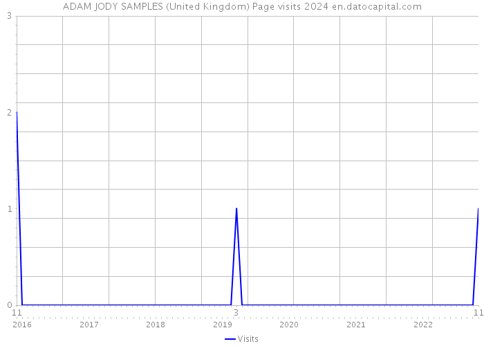 ADAM JODY SAMPLES (United Kingdom) Page visits 2024 