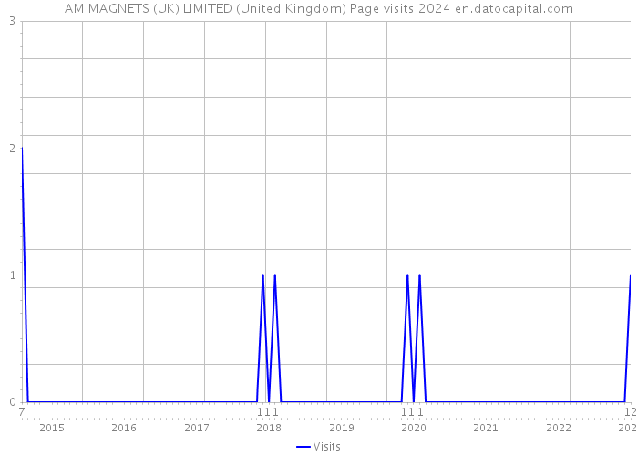 AM MAGNETS (UK) LIMITED (United Kingdom) Page visits 2024 