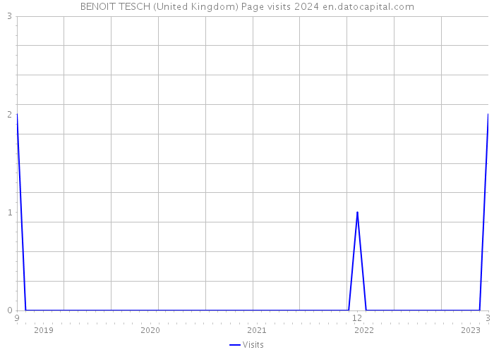 BENOIT TESCH (United Kingdom) Page visits 2024 