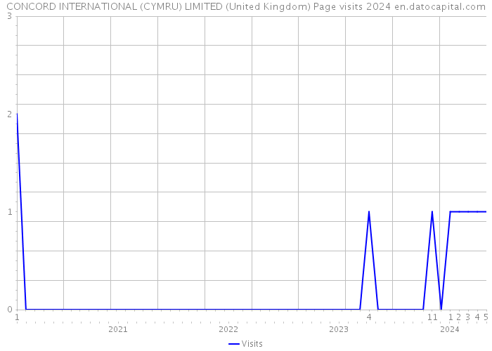 CONCORD INTERNATIONAL (CYMRU) LIMITED (United Kingdom) Page visits 2024 