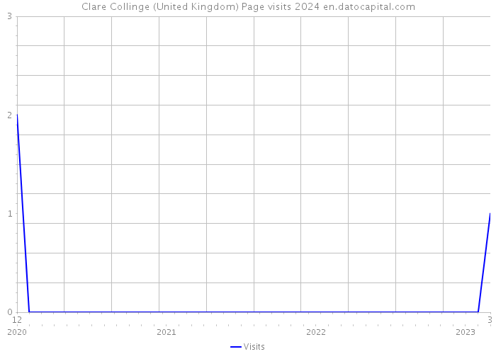 Clare Collinge (United Kingdom) Page visits 2024 