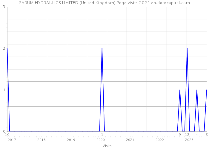 SARUM HYDRAULICS LIMITED (United Kingdom) Page visits 2024 