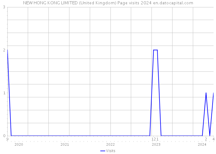 NEW HONG KONG LIMITED (United Kingdom) Page visits 2024 